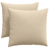 Poduszki na sofę 2 pcs Kremowy 45 x 45 cm tkanina