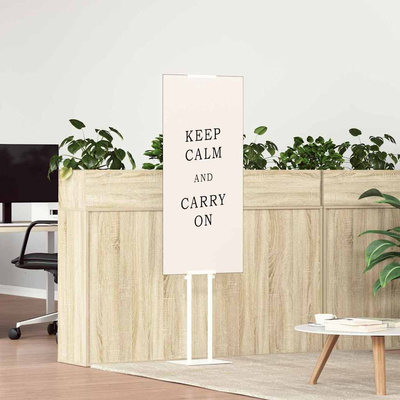 Stoiska na targi Biały 30 x 23,5 x 210 cm Stal