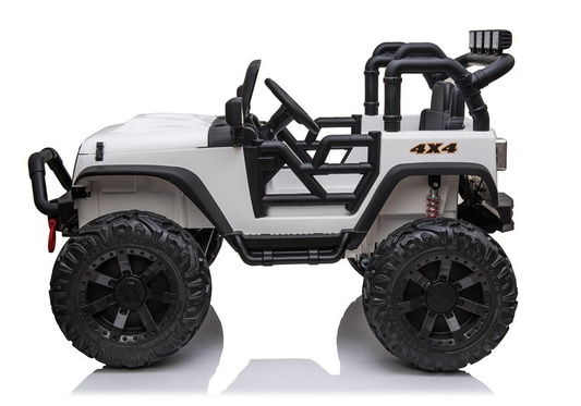 Auto Terenowe Na Akumulator Jeep JC666 Światła LED MP3 Pilot Biały