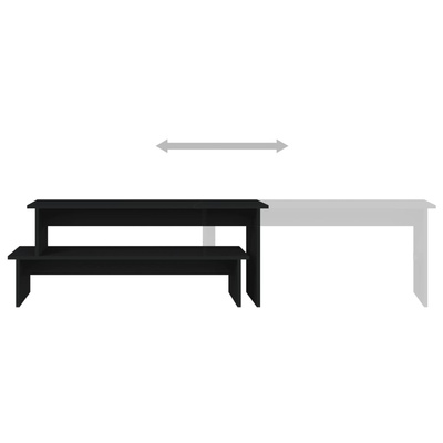 vidaXL Szafka pod TV, czarna, 180x30x43 cm, materiał drewnopochodny