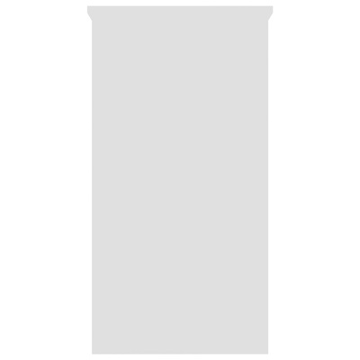 Biurko, białe, 80x40x75 cm, materiał drewnopochodny