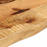 Blat stołu, 110x20x3,8 cm, naturalna krawędź, drewno mango