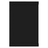 Półki ścienne kostki, 6 szt., czarne, 60x15x23 cm