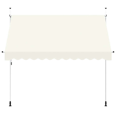 Markiza zwijana ręcznie, 300 cm, kremowa