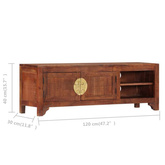 vidaXL Szafka pod TV, 120x30x40 cm, lite drewno akacjowe
