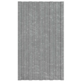Panel dachowy 12 pcs srebrny 80 x 45 cm Stal galwanizowana