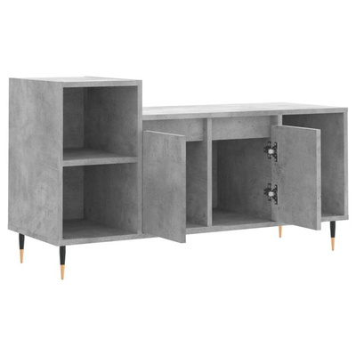 vidaXL Szafka pod TV, szarość betonu, 100x35x55 cm wariant 4