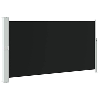 Wysuwana markiza boczna na taras, 170 x 300 cm, czarna