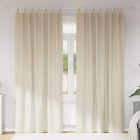 Zasłony zaciemniające 2 pcs Kremowy 140 x 225 cm Aksamit