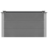 Podwyższona donica ogrodowa, WPC, 100x50x54 cm, szara