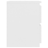 Szafka nocna, biała, 30 x 30 x 40 cm, materiał drewnopochodny