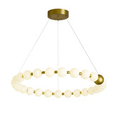 Lampa wisząca Abigali Pontti Big2 56W złoty/mleczne kule