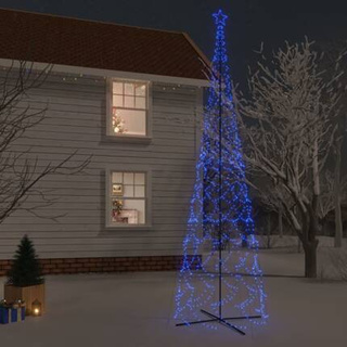 vidaXL Choinka stożkowa, 3000 niebieskich diod LED, 230x800 cm