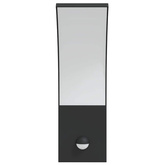 Zewnętrzne kinkiety LED z czujnikami, 2 szt., czarne, aluminium