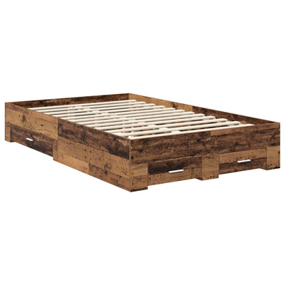 Ramka łóżka Stare drewno 120 x 190 cm Drewno inżynieryjne