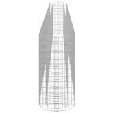 vidaXL Podwyższona donica gabionowa galwanizowane żelazo 610x50x100 cm