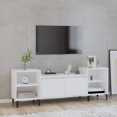 vidaXL Szafka pod TV, biała, 80x36x50 cm, materiał drewnopochodny wariant 9