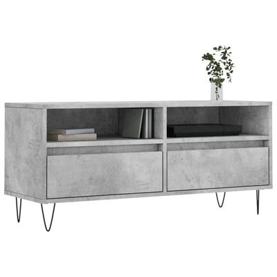 vidaXL Szafka pod TV, szarość betonu, 100x34,5x44,5 cm wariant 4