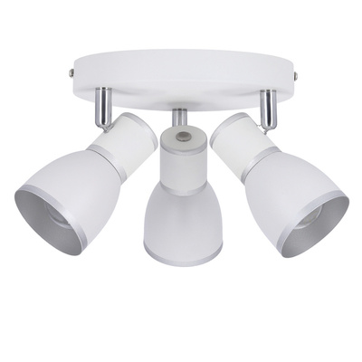 Lampa sufitowa candellux fido 98-63397 plafon e14 biały+chrom
