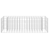 vidaXL Podwyższona donica gabionowa, galwanizowana stal, 90x30x30 cm