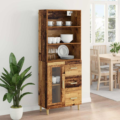 Highboard Stare drewno 69,5 x 34 x 180 cm Drewno inżynieryjne