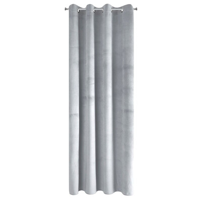 Zasłona Pierre jasnoszara 140x250