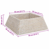 Kołnierz do Choinki Biały 70 x 70 x 28 cm Hiacynt wodny