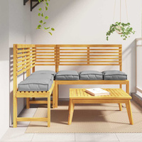 Poduszka 6 pcs Szary 40 x 40 x 8 cm Materiał Oxford