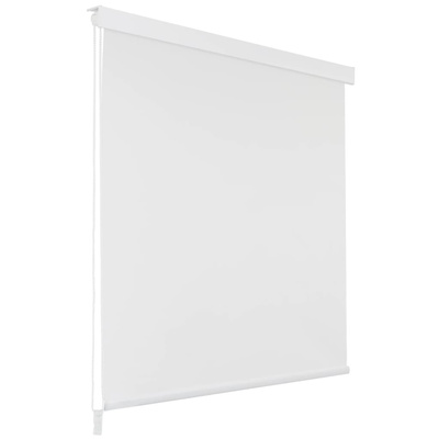 vidaXL Roleta prysznicowa 100 x 240 cm, biała