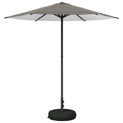 Parasol ogrodowy z podstawą 230 x 230 cm Poliester Prostokątny