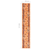 vidaXL Chodnik dywanowy, BCF, terakota, 80x500 cm