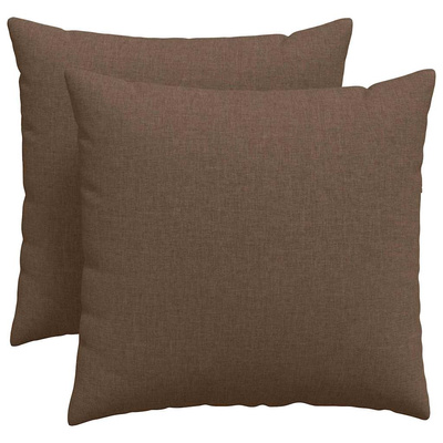 Poduszki na sofę 2 pcs Brązowy 50 x 50 cm tkanina
