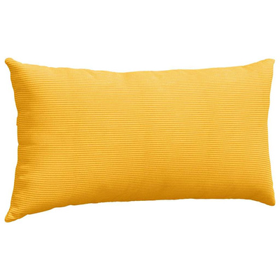 Poduszki na sofę 2 pcs Jasnożółty 80 x 40 cm Tkanina sztruksowa