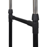 Regulowany wieszak na ubrania z 4 kółkami i 2 drążkami