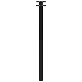 Nogi do stołu jadalnego w kształcie litery X 2 szt. Czarne 57x(72-73) cm Stal