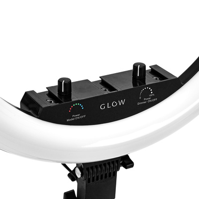GLOW lampa pierścieniowa ring 18" RGB bsc ze statywem 45W 148023