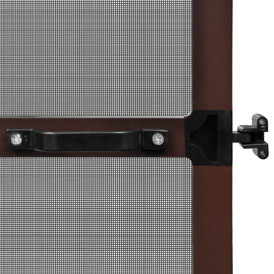 Moskitiera na drzwi, brązowa, 120 x 240 cm