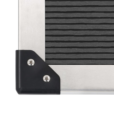 Prysznic ogrodowy z podstawą, WPC, stal nierdzewna