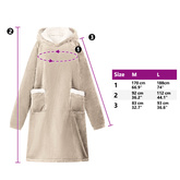 Bluza-koc Beżowy L Fleece i Flanela