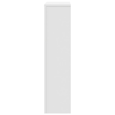 Osłona na grzejnik, biała, 104x20x82cm, materiał drewnopochodny
