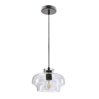 Lampa wisząca Conissimo z kloszem szklana pojedyncza transparentna