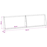 Mur oporowy 2 szt. 80 x 12 x 30 cm Stal Oliwkowy zielony