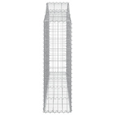 Kosze gabionowe, 20 szt, 200x30x100/120cm, galwanizowane żelazo