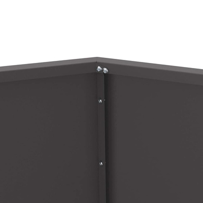 Donica Czarny 100 x 100 x 80 cm Stal