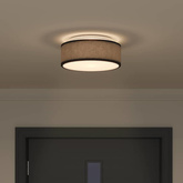 Lampa Sufitowa Z reflektorami Czarny 30 x 30 x 13,5 cm tkanina