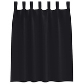 Firany blackout z kółkami 2 pcs Czarny 140 x 140 cm Poliester