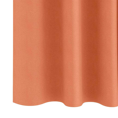 Firany blackout z kółkami 2 pcs terakota 225 x 140 cm Poliester