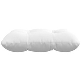 Poduszki na siedziska 4 pcs Biały 40 x 40 x 12 cm tkanina