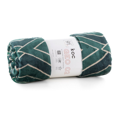 Koc Geo zielony 150x200