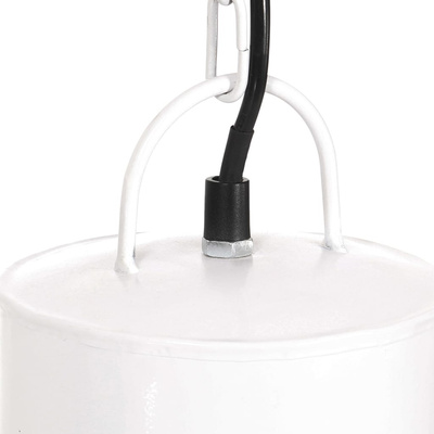 Lampa wisząca, 25 W, biała, okrągła, 48 cm, E27